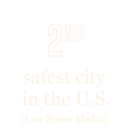 2nd safest city in the U.S. as stated by Law Street Media